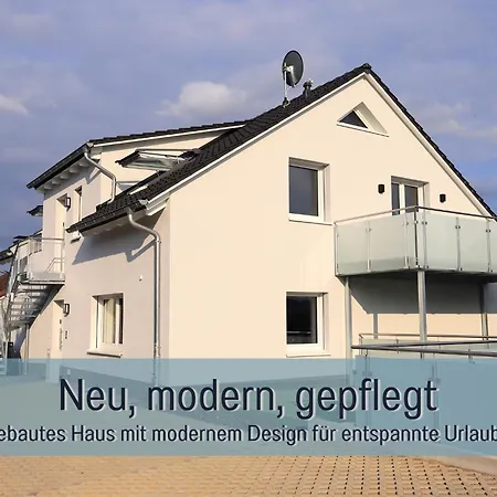 公寓 Hoeckelheim - Savanna - Barrierefrei - 3 Schlafzimmer-bis 6 Gaeste - Nahe Goettingen - 100 Qm - Babies Reisen Gratis - Terrasse, Garten & Grill - Vollausgestattete Kueche Mit Spuelmaschine - Klimaanlage, Fussbodenheizung & Raffstores *