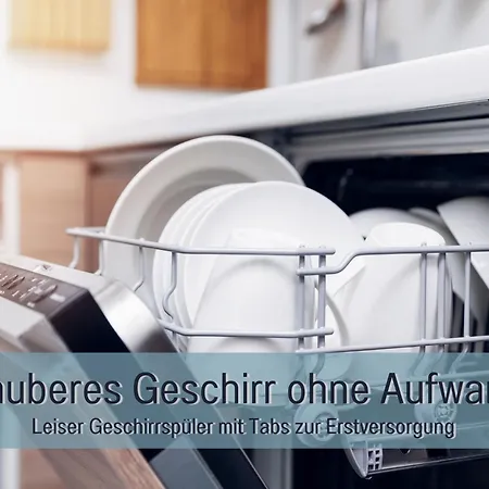 شقة Hoeckelheim - Savanna - Barrierefrei - 3 Schlafzimmer-bis 6 Gaeste - Nahe Goettingen - 100 Qm - Babies Reisen Gratis - Terrasse, Garten & Grill - Vollausgestattete Kueche Mit Spuelmaschine - Klimaanlage, Fussbodenheizung & Raffstores