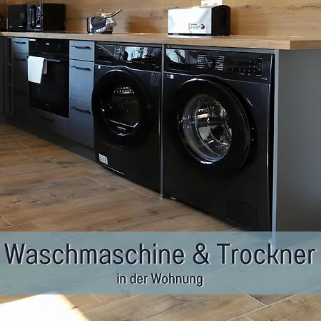 公寓 Hoeckelheim - Savanna - Barrierefrei - 3 Schlafzimmer-bis 6 Gaeste - Nahe Goettingen - 100 Qm - Babies Reisen Gratis - Terrasse, Garten & Grill - Vollausgestattete Kueche Mit Spuelmaschine - Klimaanlage, Fussbodenheizung & Raffstores