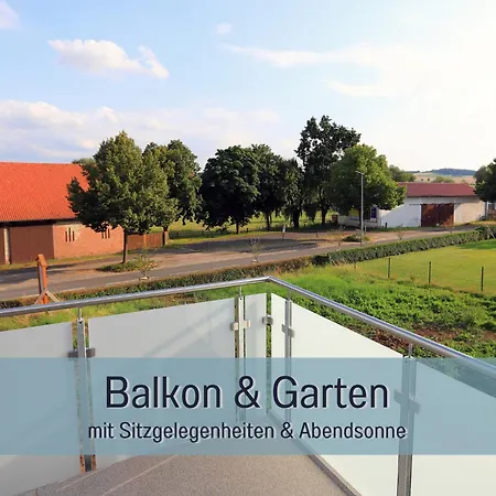 公寓 Hoeckelheim - Savanna - Barrierefrei - 3 Schlafzimmer-bis 6 Gaeste - Nahe Goettingen - 100 Qm - Babies Reisen Gratis - Terrasse, Garten & Grill - Vollausgestattete Kueche Mit Spuelmaschine - Klimaanlage, Fussbodenheizung & Raffstores 诺特海姆