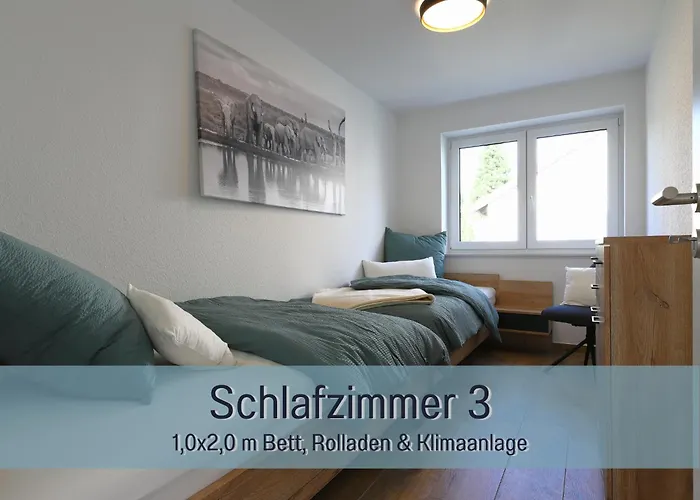Apartman Hoeckelheim - Savanna - Barrierefrei - 3 Schlafzimmer-bis 6 Gaeste - Nahe Goettingen - 100 Qm - Babies Reisen Gratis - Terrasse, Garten & Grill - Vollausgestattete Kueche Mit Spuelmaschine - Klimaanlage, Fussbodenheizung & Raffstores *