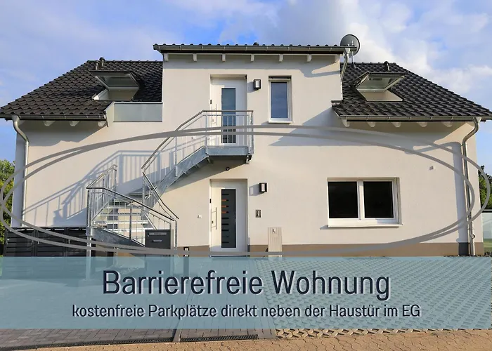 Hoeckelheim - Savanna - Barrierefrei - 3 Schlafzimmer-bis 6 Gaeste - Nahe Goettingen - 100 Qm - Babies Reisen Gratis - Terrasse, Garten & Grill - Vollausgestattete Kueche Mit Spuelmaschine - Klimaanlage, Fussbodenheizung & Raffstores